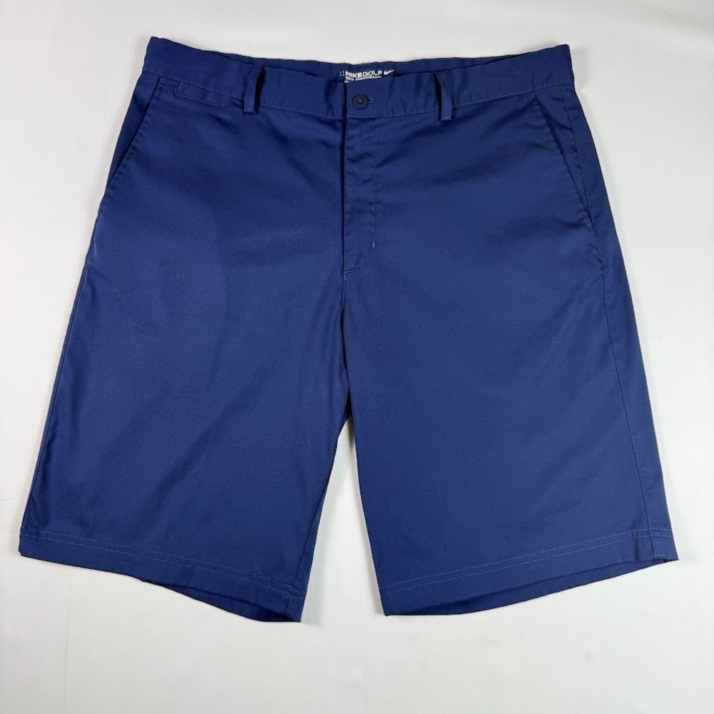 Nike Golf Tour Performance Dri-FIT Shorts Mens 35 (36) Navy Blue Stretch Swoosh
